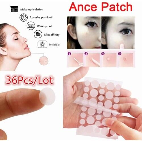 36Pcs Acne Pimple Patch Invisible Acne Stickers Blemish Treatment Acne Master Pimple Remover Patch Beauty Tool Skin Care