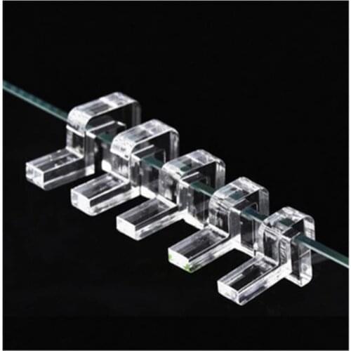 4 pieces/Lot Acrylic Fish Tank Glass Cover Aquarium Cover Bracket Support Frame 6mm/8mm/10mm/12mm/15mm/19mm Aquarium Supplies