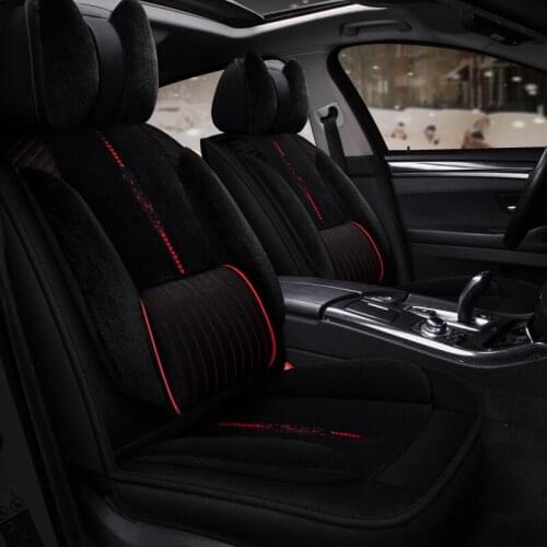 5D warm plush car seat cover Universal Seat Cushion Car Styling for Nissan Altima Rouge X-trail Murano Sentra Sylphy Versa Sunny