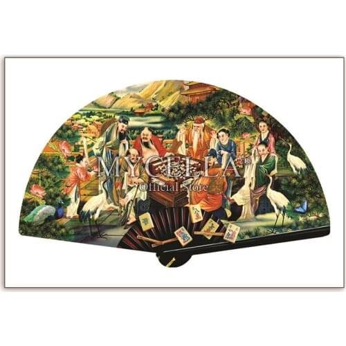 Diamond Embroidery Eight Immortals Play Mah Jongg 5D DIY Diamond Painting Cross Stitch Rhinestone Needlework Home Decor Crafts