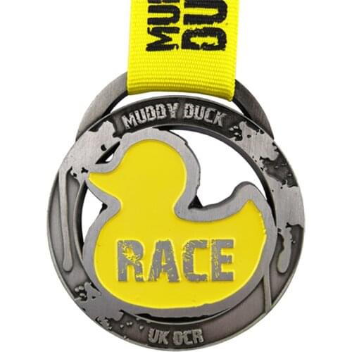 Antique Plating Cut out Custom Zinc alloy Die Cast Marathon Sports Medal