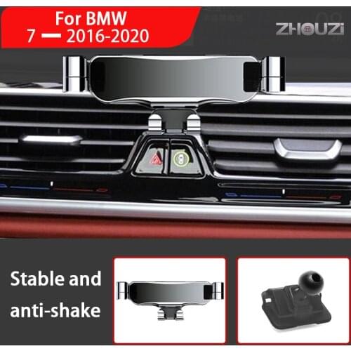 Car Phone Holder For BMW 7 Series G12 730 740 750 760 I 2016-2020 Mounts Stand GPS Gravity Navigation Bracket Car Accessories