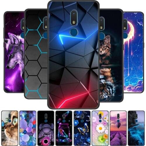 For Nokia C3 Case Soft TPU Silicone Cover for Nokia C3 2020 Phone Case for NokiaC3 C 3 5.99 inch Cute Cat Protective Case Bumper