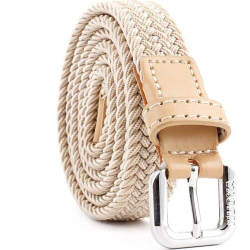 Elastic leisure belt student trend parent-child suit canvas belt men and women general purpose braided thin belt bl554