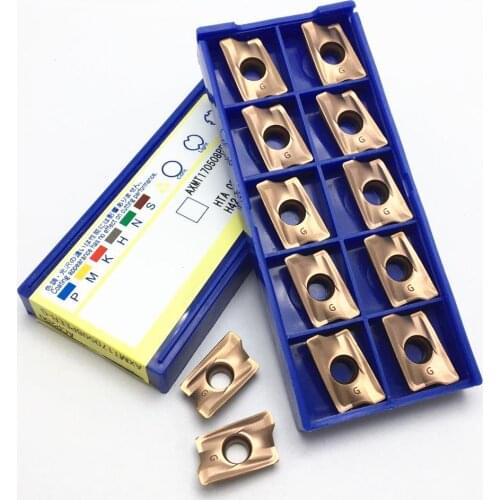 100PCS turning tool AXMT170508PEER-G ACP200 metal turning tool machine tool accessories AXMT 170508 hard alloy blade