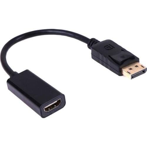 New DP to HDMI Adapter Display Port Male To Female HDMI Cable Converter Adaptor For Projector Display Laptop TV 1080P
