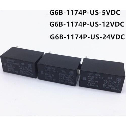 OMRON Original Relay G6B-1174P-US-5VDC G6B-1174P-US-12VDC G6B-1174P-US-24VDC 5V/12V/24V G6B-1174P-US Relay