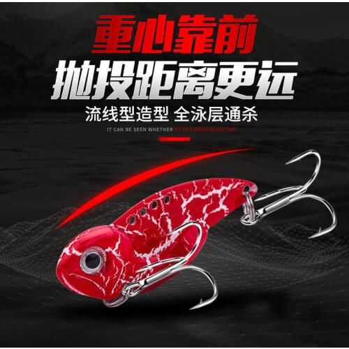 7g full swimming layer fresh water high frequency shock 3d eyes hard bait Metal funny VIB streamline color long shot lure