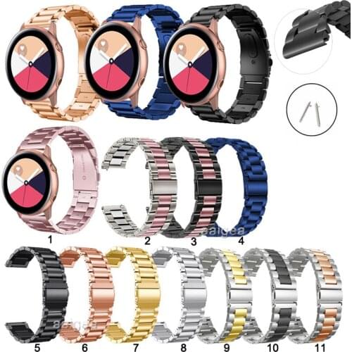Classic Quick Release Stainless Steel Band Strap For Samsung Galaxy Watch Active 2 for Watch3 41mm Watchband 20mm 22mm