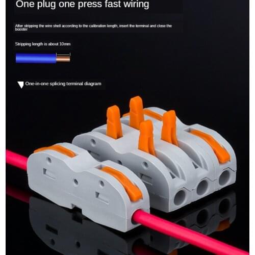 Splice type wire connector fast connector connection artifact Fast terminal pair connector SPL-1