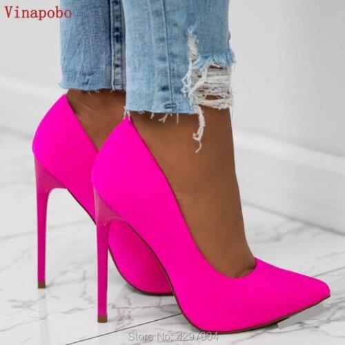 Fashion Women Pumps Pointed Toe Silk Satin Shoes Women High Heels Shoes Stiletto Pumps Women Wedding Shoes Sexy Ladies Shoes