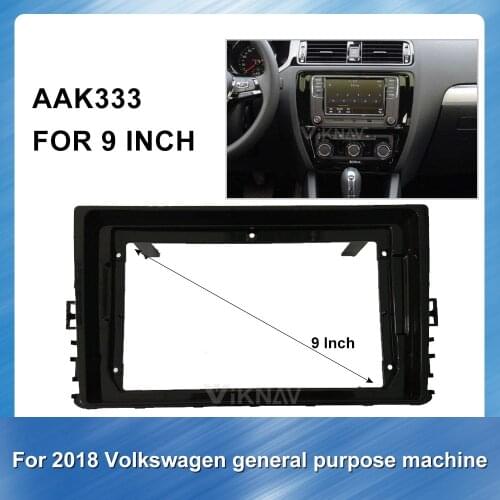 Android Double Din universal radio Panel for vw Volkswagen general purpose machine 2018 panel Frame Fascias