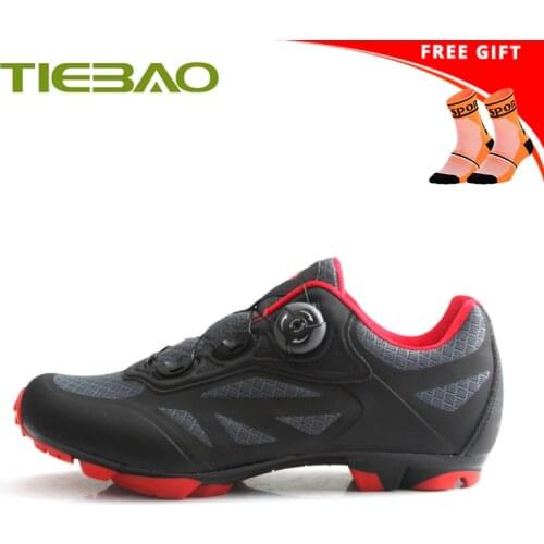 Tiebao Mountain bike shoes sapatilha ciclismo mtb SPD cycling sneakers self-locking breathable spinning bicycle riding shoes