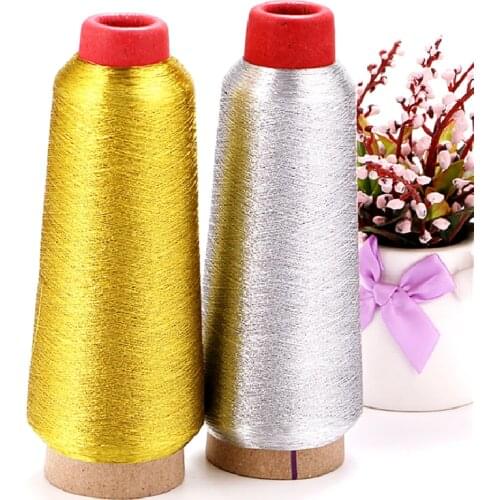 3250 Meters Gold Yarn Silver Yarn Metallic Thread For Tailor Sewing Accessories