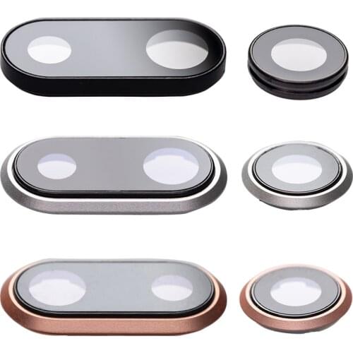 1pcs New Rear Back Camera Glass Lens Ring Bezel Cover Holder For iPhone 7 8 Plus X Replacement Parts