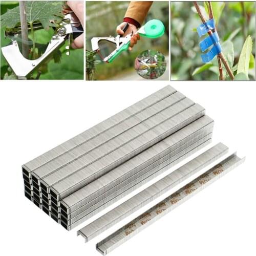 10000pcs-pack Tapetool Tapener Tying Staple pin Nail Tape Tool fruit tree Secateurs Machine Pack Plant Garden Trunk Connect