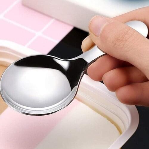 16 Pack Short Handle Spoons Mini Salt Spoons,Stainless Steel Condiments Spoon,Round Dessert Spoons for Salt,Tea,Coffee