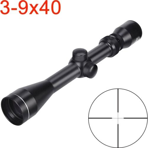 3-9x40 Cheap Riflescope Mil Dot Hunting Scope Tactical Optical Sights for Air Gun Shooting