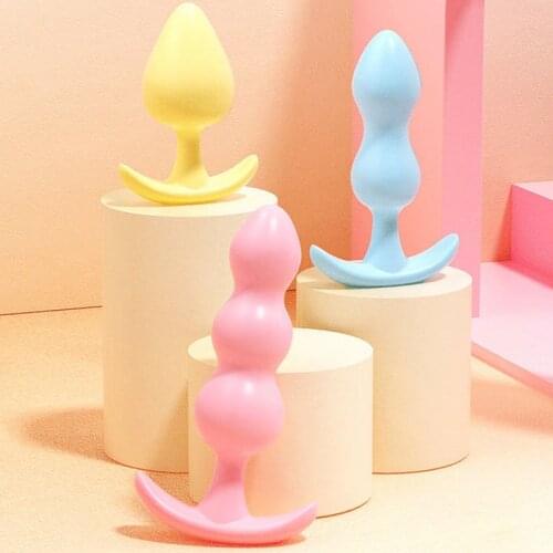 TPE Butt Plug Anal Plugs Unisex Sex Stopper 3 Different Size Adult Toys for Men/Women Anal Trainer For Couples SM