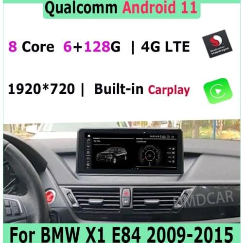 10.25" Snapdragon Android 10.0 Car Multimedia Player GPS Navigation for BMW X1 E84 2009-2015 with BT Wi-Fi 4G 1920*720P Radio