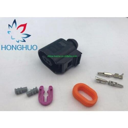 Free shipping 5pcs auto 2pin auto waterproof electric housing plug 6E0973702 wiring harness cable connector 6E0 973 702