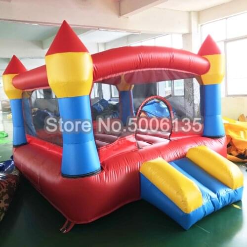 Free air blower colorful kids jumping castle, 3x2x2m giant inflatable bouncer house with slide