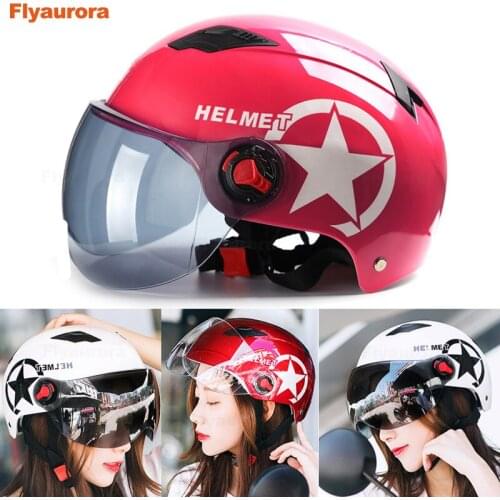 Motorcycle Helmet Scooter Bike Open Face Half Baseball Cap Anti-UV Safety Hard Hat Motocross Helmet Multiple Color Protect