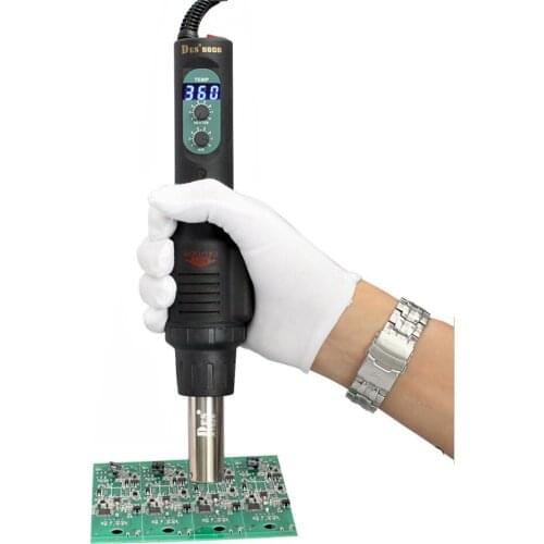 Digital Hot Air Gun Soldering 80-600C 560W DES DES-560B Dormancy Heat Gun Desoldering Station Turbo Cyclone Desoldering Station