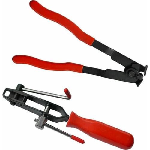 2Pcs Auto Repair Tools Cable Type Hose Clips CV Joint Clamp Banding Install Tool for Tire Repair Clamp Removal Plier Durable