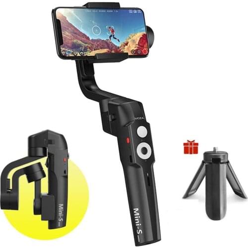 MOZA Mini-S Essential Foldable Gimbal stabilizer for Smartphone Timelapse Object Tracking Zoom Vertigo Inception