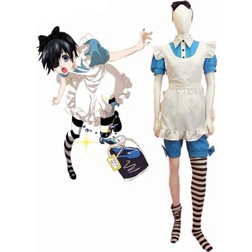 Black Butler Kuroshitsuji Ciel Phantomhive Maid Dress Cosplay Costume Customize Size