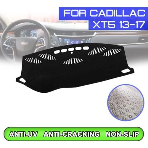 Car Dashboard Mat Anti-dirty Non-slip Dash Cover Mat UV Protection Shade for Cadillac XT5 2013 2014 2015 2016 2017