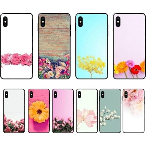 Beautiful Flower Lace Black Soft Personalized Pattern For Samsung Galaxy S5 S6 S7 S8 S9 S10 S10e S20 edge Lite Plus Ultra Choose