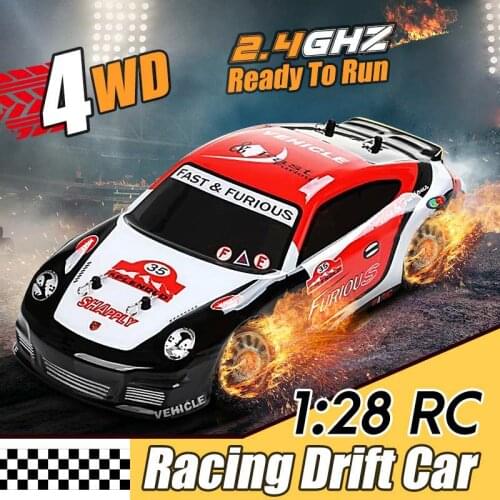 1:28 Wltoys K969 remote control car 2.4G 4WD 4CH track drawing drift car remote control car model children racing toy
