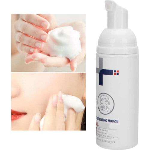Unisex Skin Exfoliating Mousse Face Pore Cleansing Moisturizing Oil Control Mousse 60ml