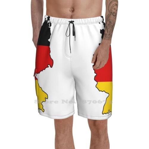 Germany Summer Pants Casual Shorts Male Streetwear Germany German Deutschland Country Flag Europe Colors Map Bavaria United