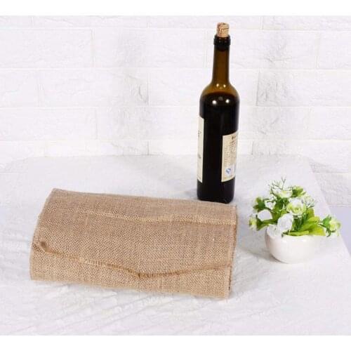 NHBR Canvas Burlap Natural Burlap 10m Pure Roll Rustic Jute DIY Decoration 30cm
