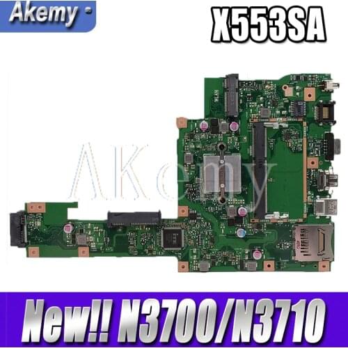New ! Akemy X553SA Motherboard For Asus X553SA X553S X553SA F553S A553S Mainboard 100% test OK W/ N3700/N3710 CPU