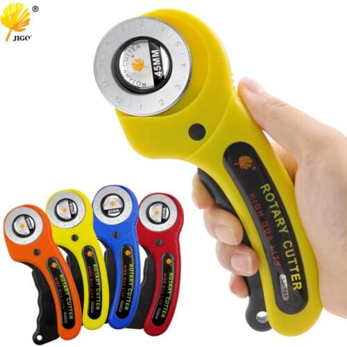 Sewing Fabric Leather lting Scrapbooking Contour 45mm Rotary Cutter Round Cutting Knife Scissors With Can Replace Spare Blade