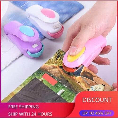 Mini Portable Food Sealer Snack Bag Clip Hot Sealer Candy Blend Color Home Kitchen Store Electric Appliances Tools Small Items