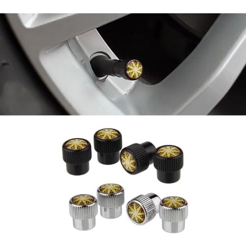 For Abarth 595 Corvette Ferrari Audi 80 Citroen Ds4 Ford Mondeo Hyundai Solaris Auto Flame Logo Tire Valve Dust Caps Car-Styling