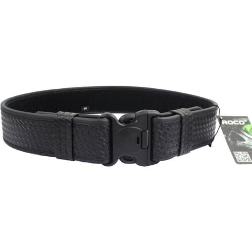 ROCOTACTICAL Basketweave Police Duty Belt, Web Duty Belt with Loop Liner