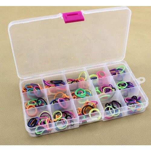 15 grids Removable Plastic Storage Box Transparent Storage Organizer button box Multifunctional Sundries Jewelry Storage Box