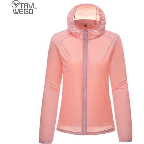 TRVLWEGO Unisex Sunscreen Clothes Men Womens Thin Sports Rainproof Quick dry Jacket 2020 Man Woman Reflective zipper at night