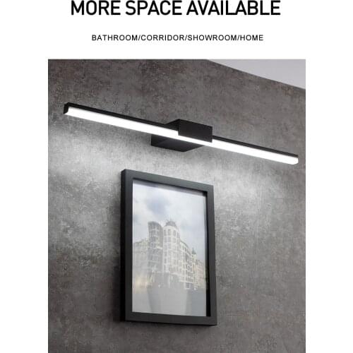 LUCKYLED Modern Led Bathroom Light 8W 12W AC85-265V Wall Lamp Mount Fixtures Indoor Sconce s for Home