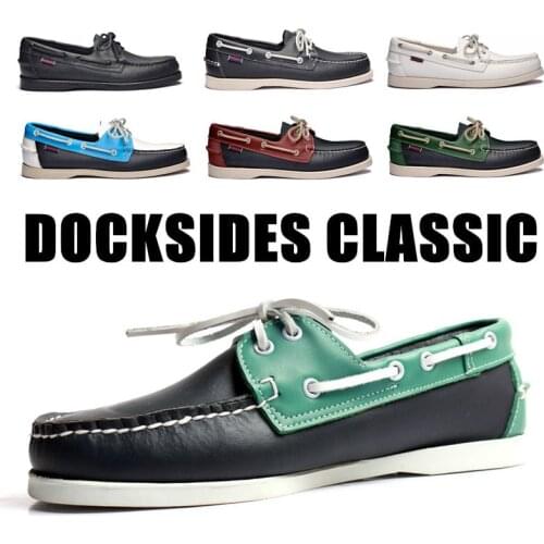 Men Genuine Leather Driving Shoes,Docksides Classic Boat Shoe,Brand Design Flats Loafers For Homme Femme Women 2021A001