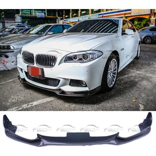 Carbon Fiber Front Bumper Lip Spoiler Body Kit For BMW F10 F11 M Tech 2010-2016 Car Styling