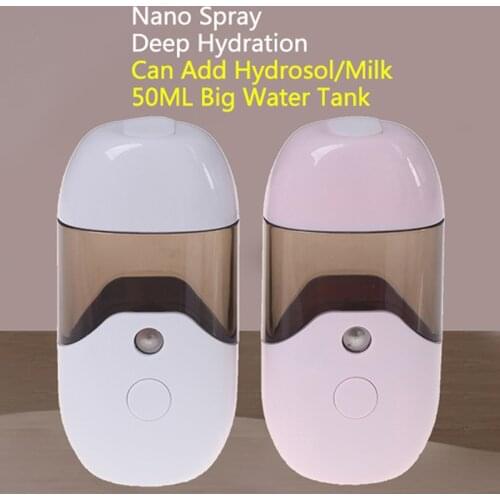 50ML Mist Sprayer Face Steamer Mini Nano Spray Facial Humidifier Moisturizing