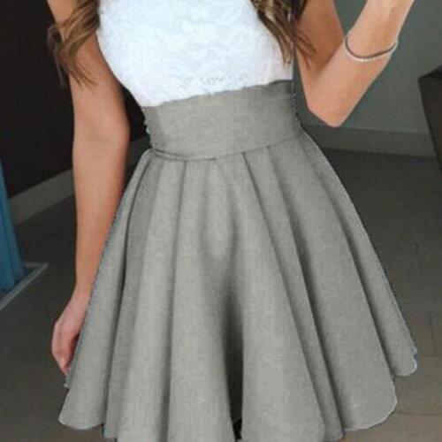 Womens High Waist Slim Mini Casual Formal Skirts 2021 New Female Solid Pleated Party Fashion Mini Short Skirt Summer Streetwear