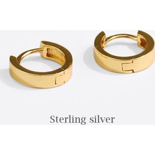 Sole Memory Geometry Circle 925 Sterling Silver Fashion Female Stud Earrings SEA796